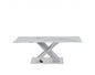 Elegant Marble Glass Top Coffee Table