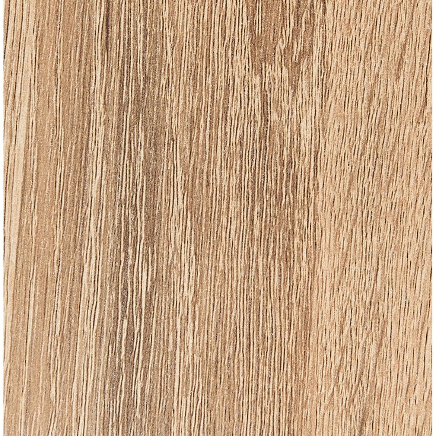 Oak And Walnut Two Toned  Geometrical Base With Glass Top Dining Table