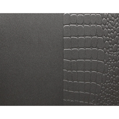 Grey Mirror With Rectangular Wood Trim