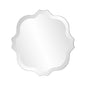 Square Frameless Mirror With Scallop Edges