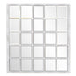 Rectangular Whitewash Window Pane Tile Mirror
