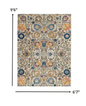 2’ X 3’ Ivory And Multicolor Floral Buds Scatter Rug