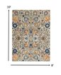 2’ X 3’ Ivory And Multicolor Floral Buds Scatter Rug