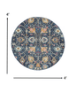 2’ X 3’ Navy Blue Floral Buds Scatter Rug