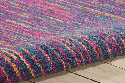 5’ X 7’ Rainbow Abstract Striations Area Rug