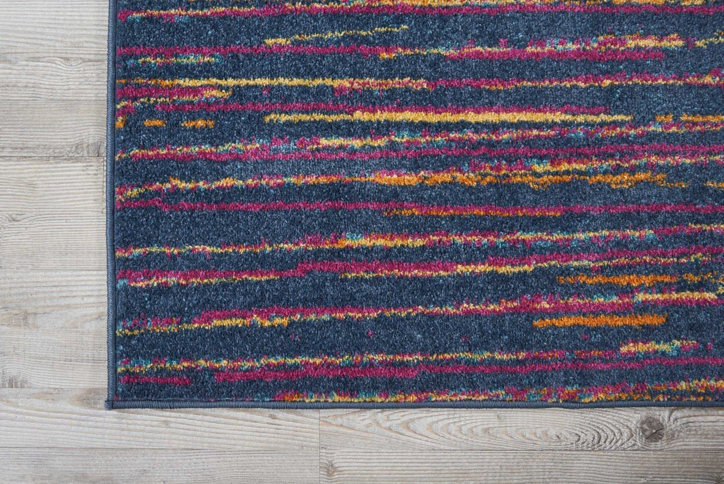 5’ X 7’ Rainbow Abstract Striations Area Rug