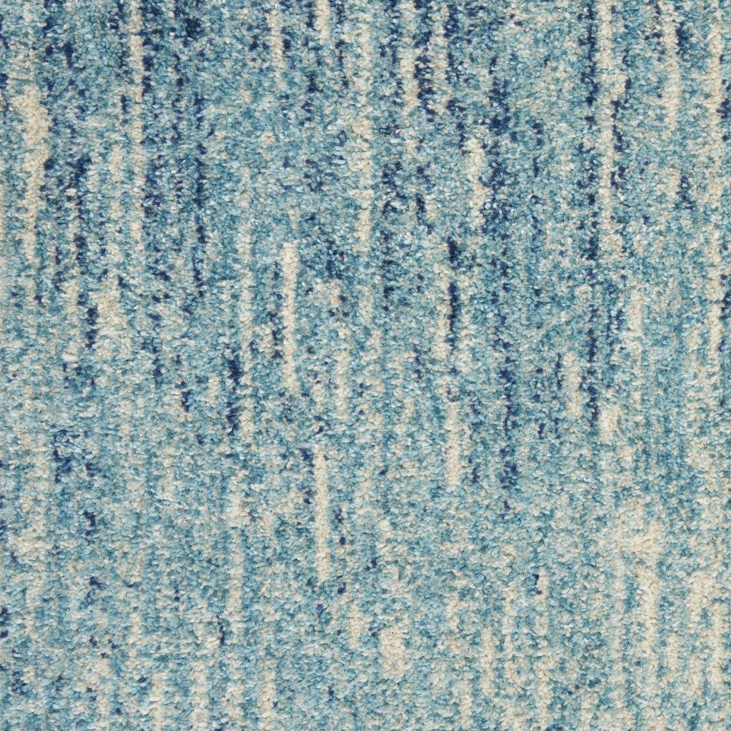 2’ X 3’ Navy And Light Blue Abstract Scatter Rug