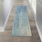 2’ X 3’ Navy And Light Blue Abstract Scatter Rug
