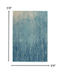 2’ X 3’ Navy And Light Blue Abstract Scatter Rug