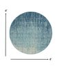 2’ X 3’ Navy And Light Blue Abstract Scatter Rug
