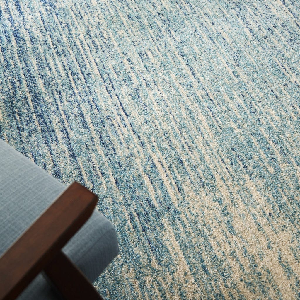 2’ X 3’ Navy And Light Blue Abstract Scatter Rug
