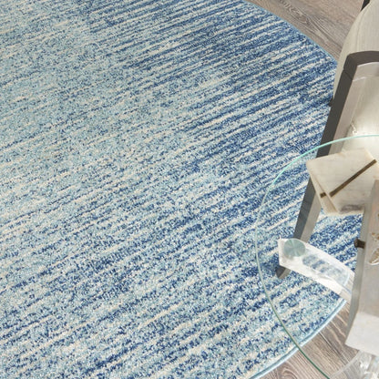 2’ X 3’ Navy And Light Blue Abstract Scatter Rug