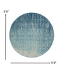2’ X 3’ Navy And Light Blue Abstract Scatter Rug