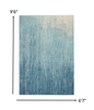 2’ X 3’ Navy And Light Blue Abstract Scatter Rug