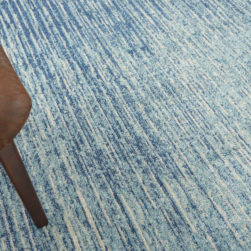 2’ X 3’ Navy And Light Blue Abstract Scatter Rug