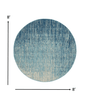 2’ X 3’ Navy And Light Blue Abstract Scatter Rug