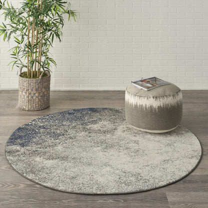 4’ X 6’ Charcoal And Ivory Abstract Area Rug