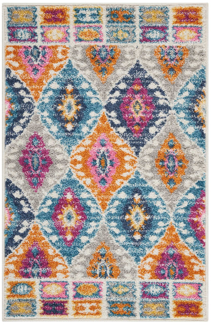 5’ X 7’ Multicolor Ogee Pattern Area Rug