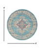 2’X3’ Light Blue Distressed Medallion Scatter Rug