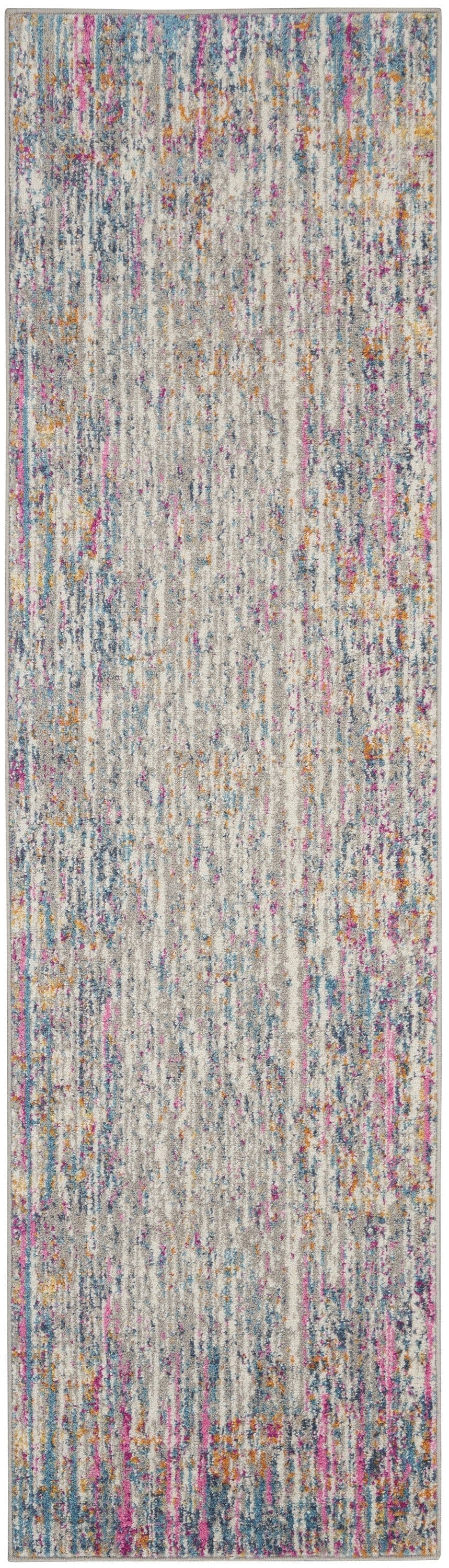 2’ X 3’ Ivory Abstract Striations Scatter Rug