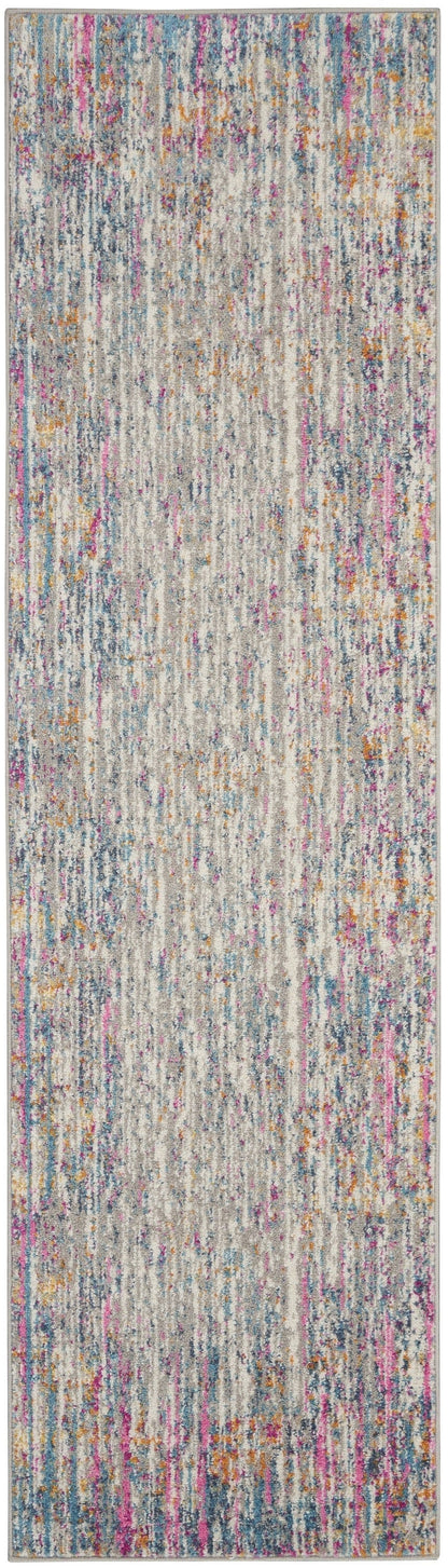 2’ X 3’ Ivory Abstract Striations Scatter Rug