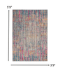 2’ X 3’ Ivory Abstract Striations Scatter Rug