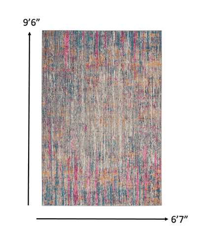 2’ X 3’ Ivory Abstract Striations Scatter Rug