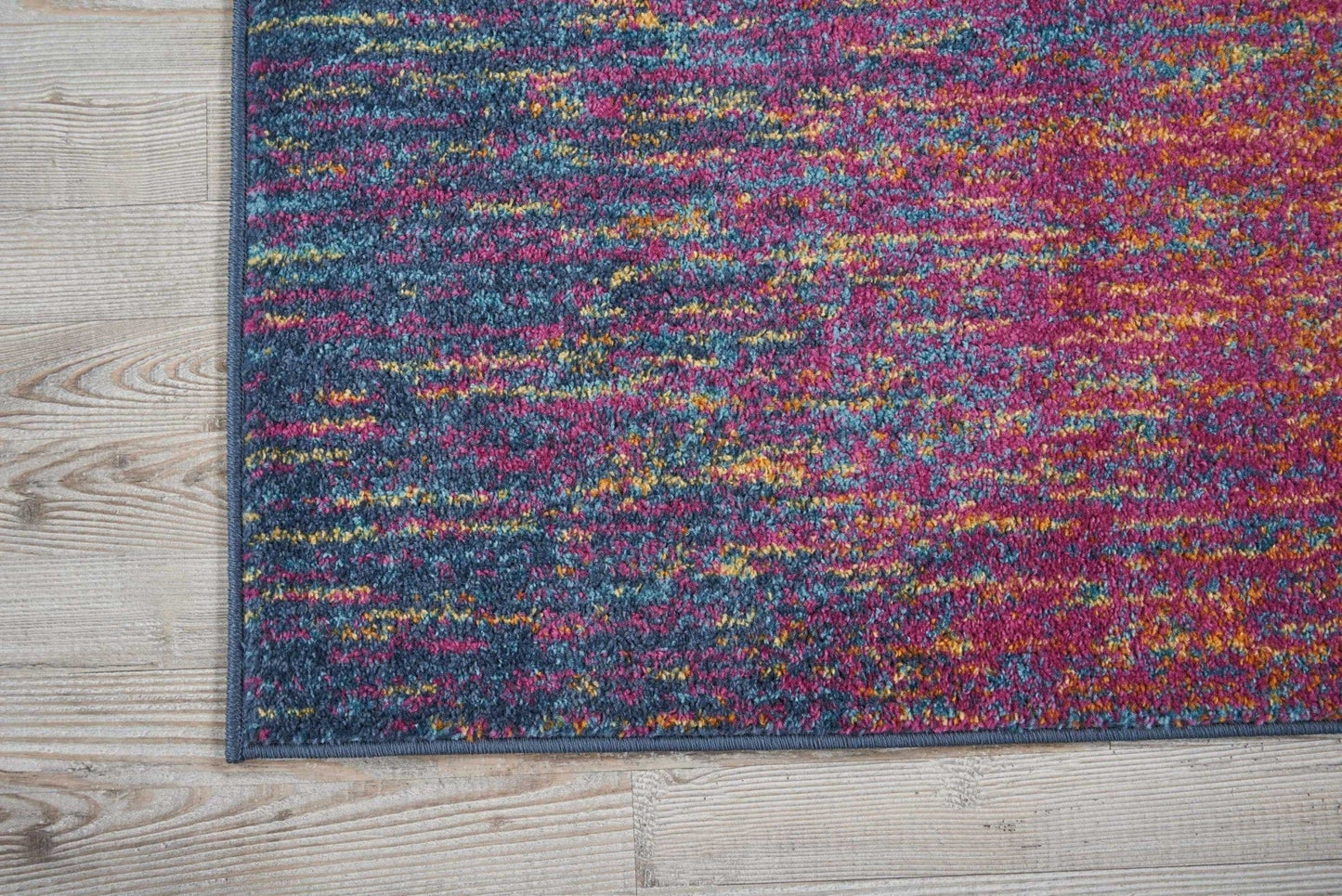 5’ X 7’ Rainbow Abstract Striations Area Rug