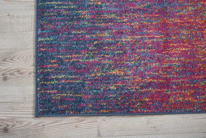 5’ X 7’ Rainbow Abstract Striations Area Rug