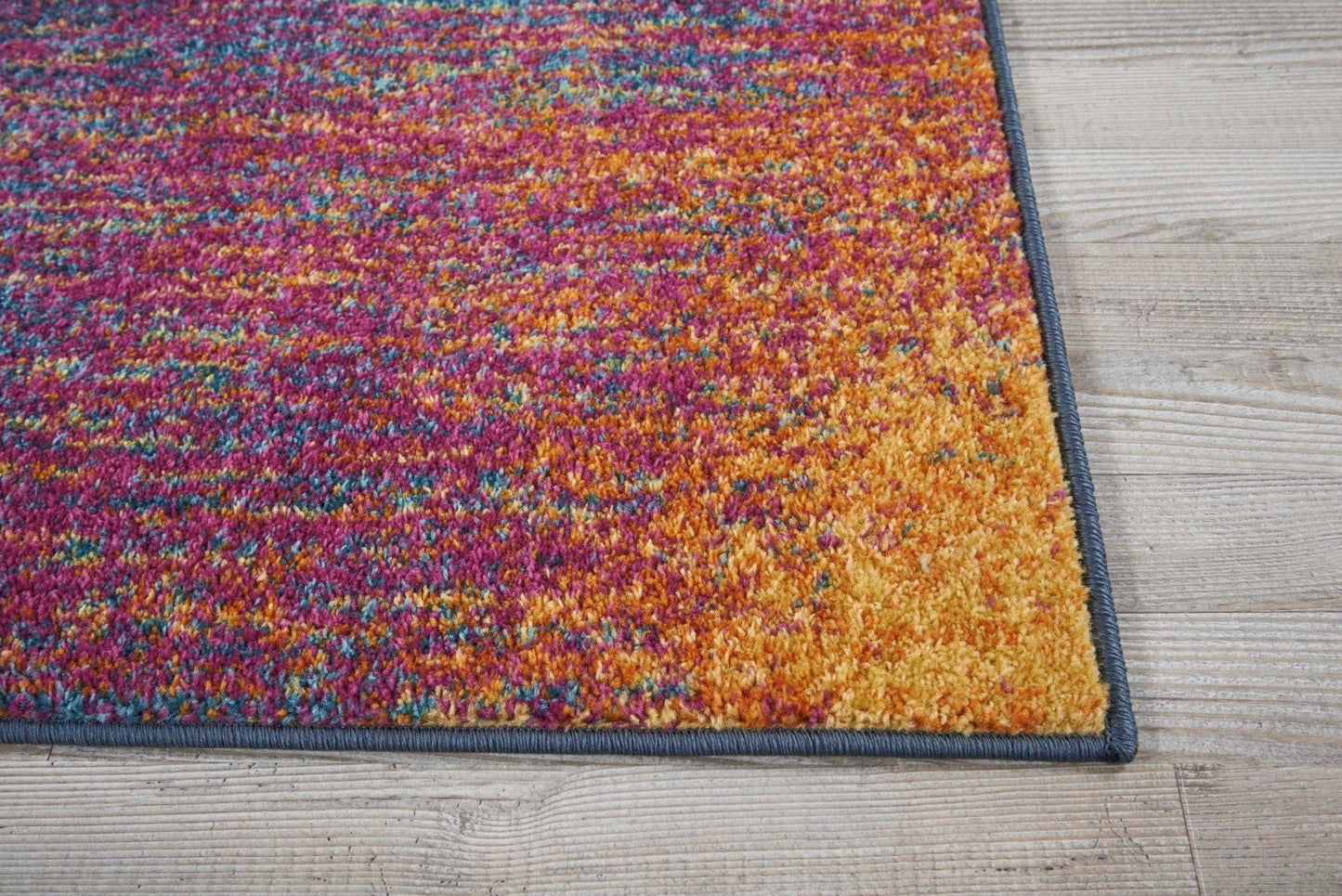 5’ X 7’ Rainbow Abstract Striations Area Rug