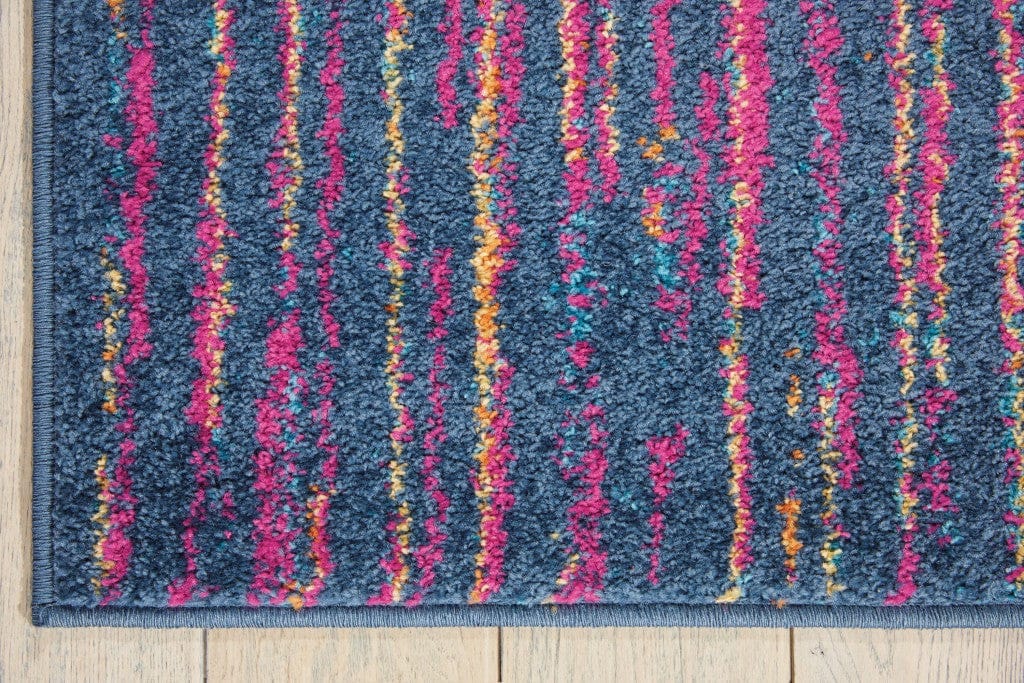 5’ X 7’ Rainbow Abstract Striations Area Rug
