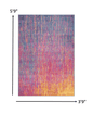5’ X 7’ Rainbow Abstract Striations Area Rug
