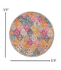 2’ X 3’ Muted Brights Floral Diamond Scatter Rug