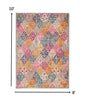 2’ X 3’ Muted Brights Floral Diamond Scatter Rug