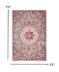 2’ X 3’ Gray And Pink Medallion Scatter Rug