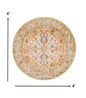 2’ X 3’ Ivory And Yellow Center Medallion Scatter Rug