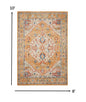 2’ X 3’ Ivory And Yellow Center Medallion Scatter Rug