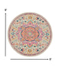 2’ X 3’ Ivory And Pink Medallion Scatter Rug