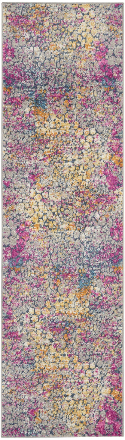 2’ X 3’ Yellow And Pink Coral Reef Scatter Rug