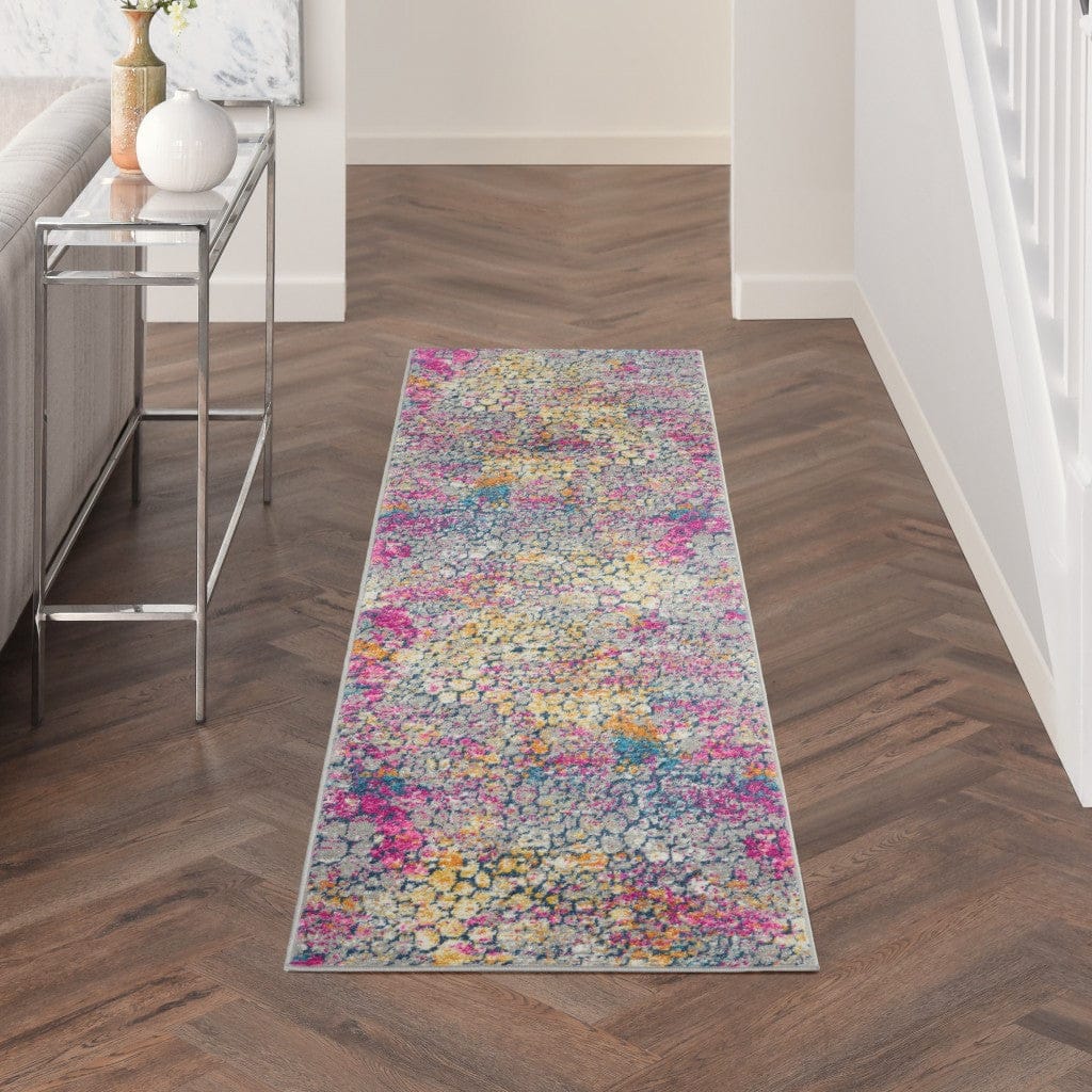 2’ X 3’ Yellow And Pink Coral Reef Scatter Rug