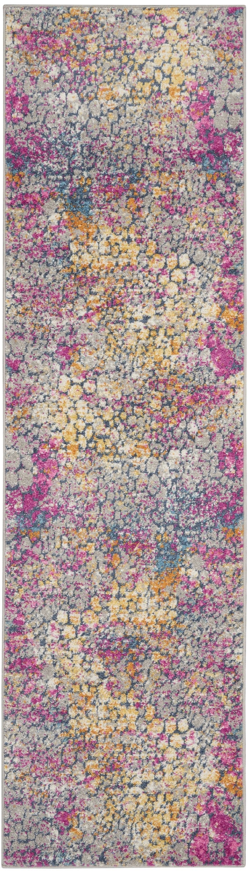 2’ X 3’ Yellow And Pink Coral Reef Scatter Rug