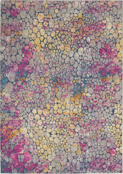 2’ X 3’ Yellow And Pink Coral Reef Scatter Rug