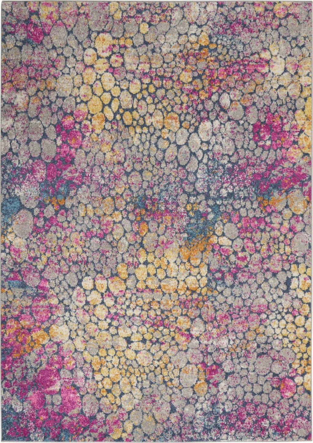 2’ X 3’ Yellow And Pink Coral Reef Scatter Rug