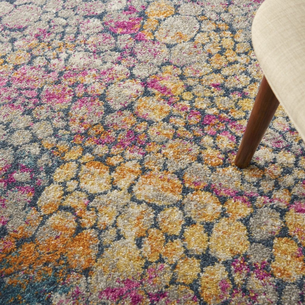 2’ X 3’ Yellow And Pink Coral Reef Scatter Rug