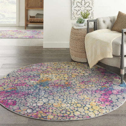 2’ X 3’ Yellow And Pink Coral Reef Scatter Rug
