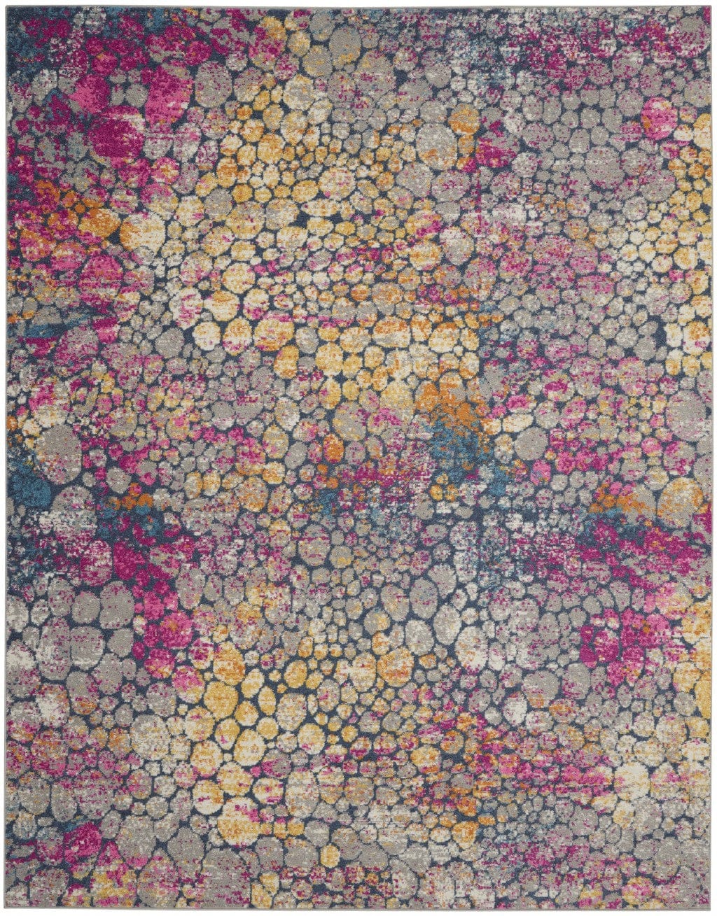 2’ X 3’ Yellow And Pink Coral Reef Scatter Rug