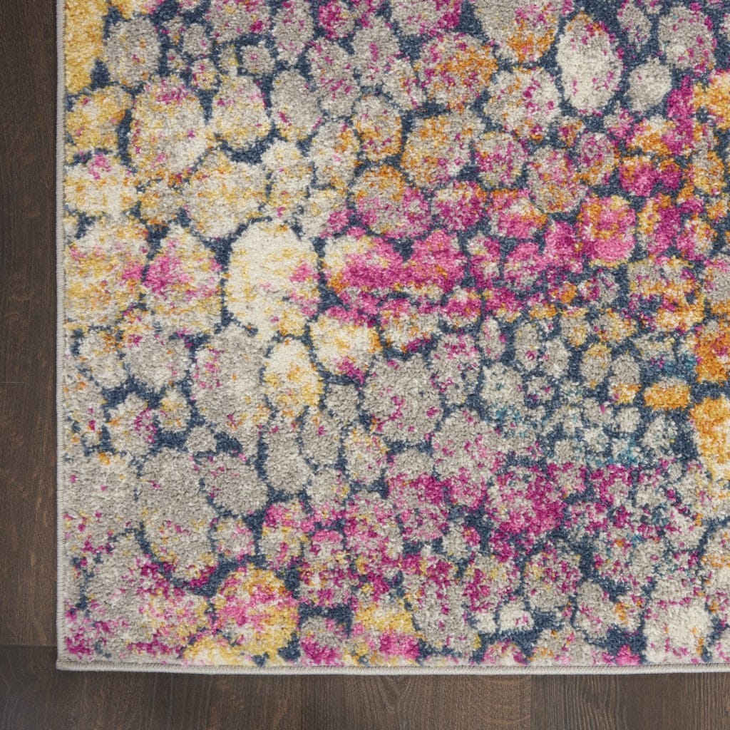 2’ X 3’ Yellow And Pink Coral Reef Scatter Rug