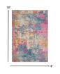 2’ X 3’ Ivory And Multi Abstract Scatter Rug