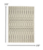 2’ X 10’ Ivory And Gray Geometric Runner Rug