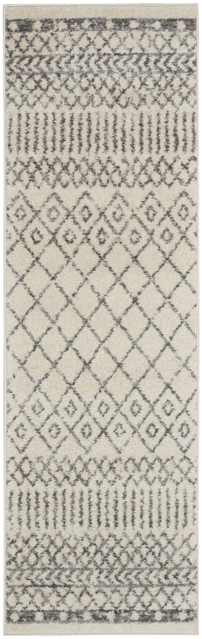 2’ X 3’ Ivory And Gray Geometric Scatter Rug